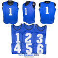 Predator Sports Youth Numbered Scrimmage Vests- Set of 6