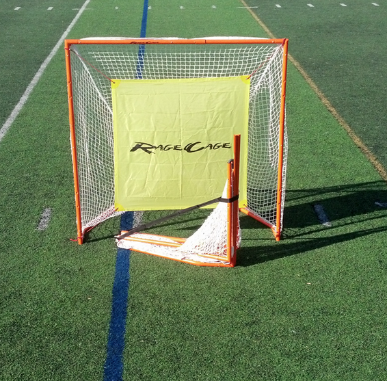 Rage Cage B100-V6 - Full Size Foldable Lacrosse Goal with 4mm net