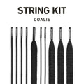 StringKing Goalie Lacrosse Head Strings Kit Black