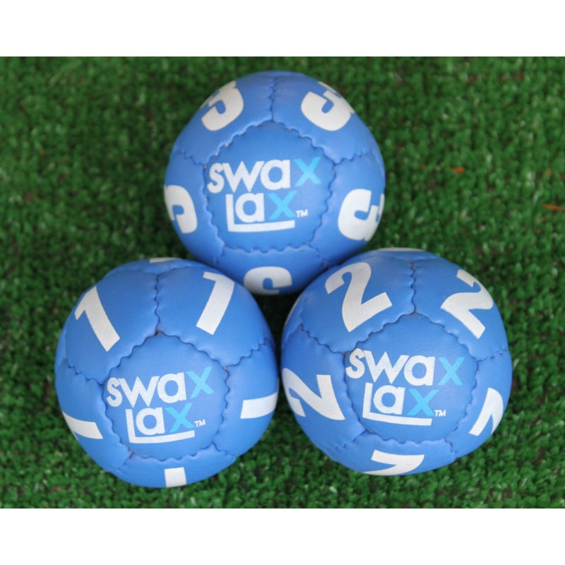 Swax Lax  Goalie Lacrosse Training Balls Blue