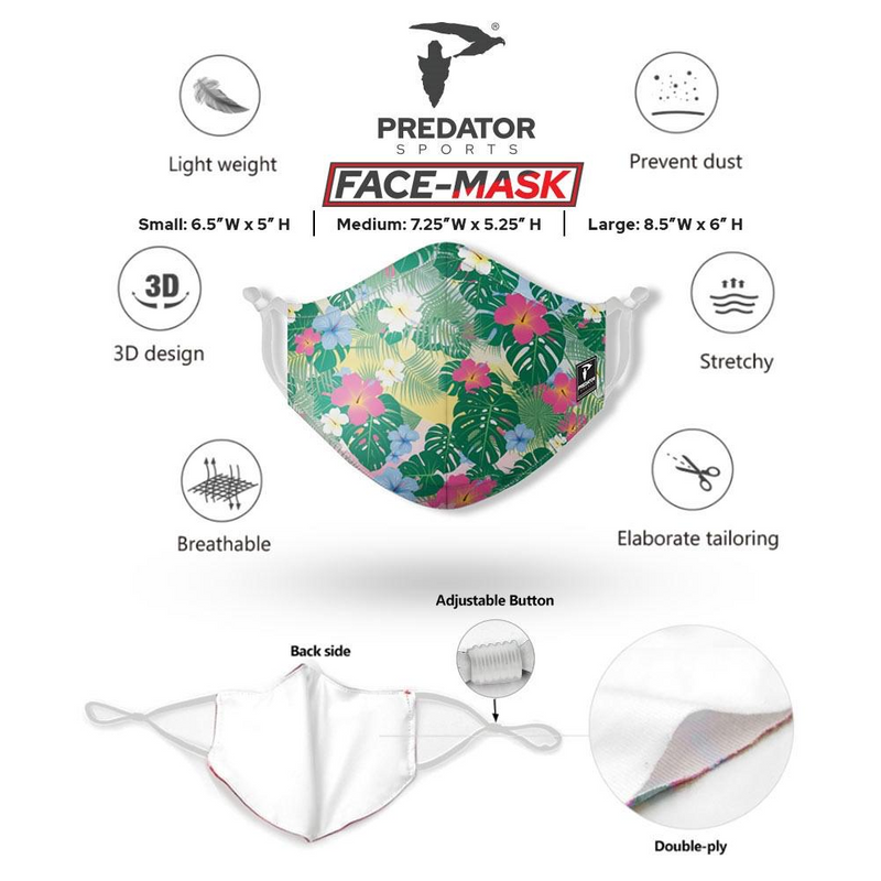 Predator Sports Face-Mask: Sugar Skulls