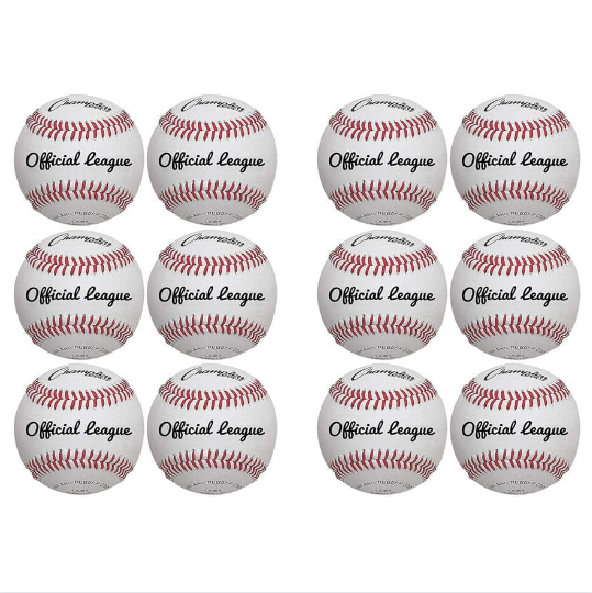 One Dozen leather cover and cushion cork core Game Balls