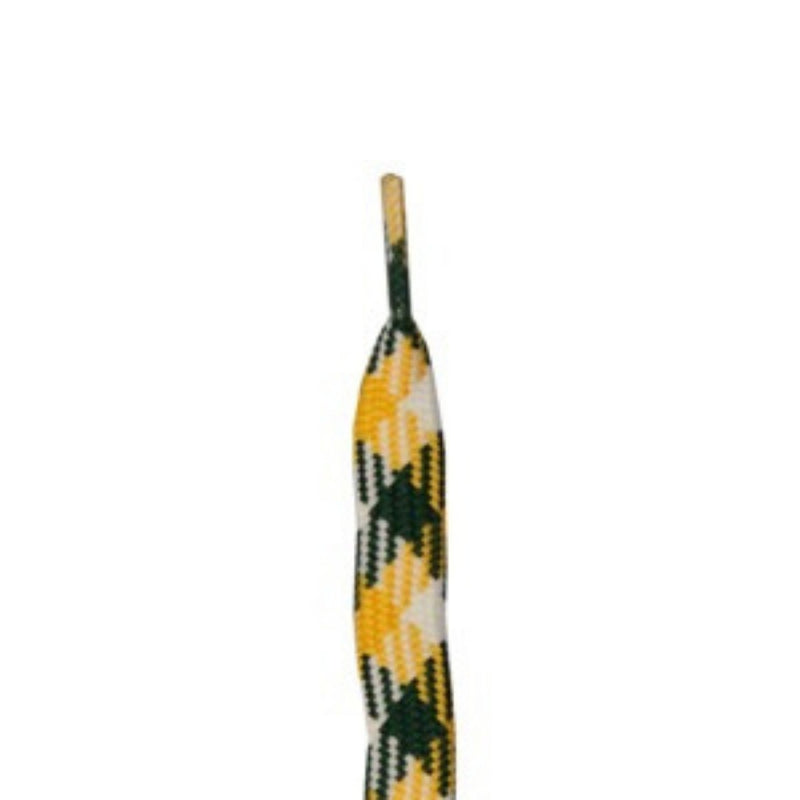 Jimalax 33 Inch Yellow Green White TriColor Shooting Laces