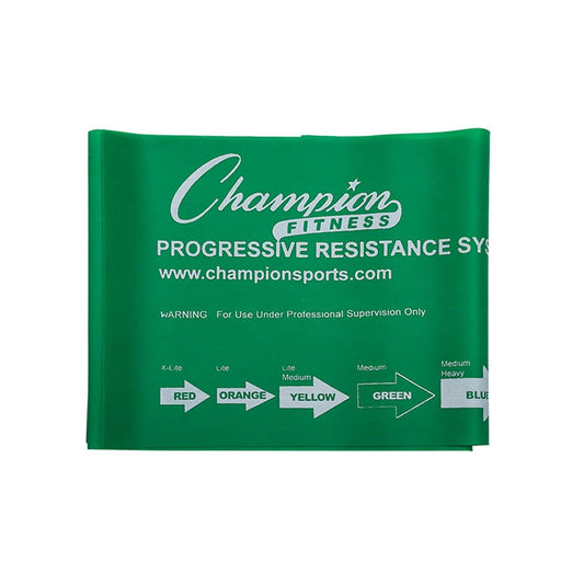 Green 8 lb Resisitance Band by Champion Sports - Lacrosseballstore