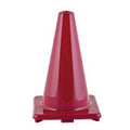 12 inch high visibility flexible vinyl cone red