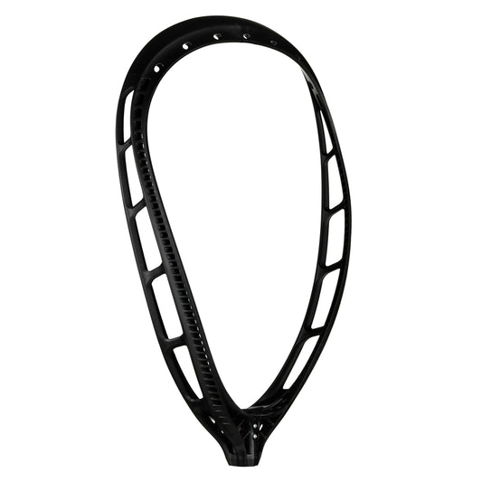 Back quarter view black Mark 2G Goalie Lacrosse Head Unstrung  #color_black